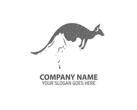 Night Kangaroo Logo Icon