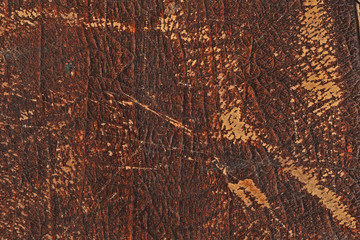 texture of old worn leather