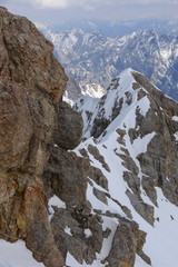 Fototapeta na wymiar Zugspitze Berge Alpen Europa Garmisch - European Alps 