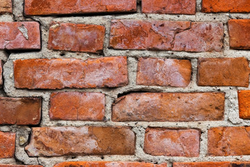 old vintage a brick wall