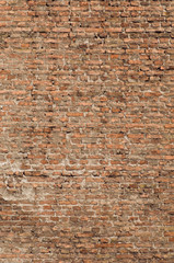 Old brick wall background, vertical