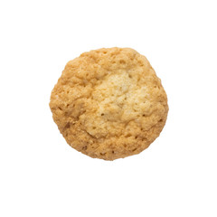 Oatmeal cookies isolated on white background