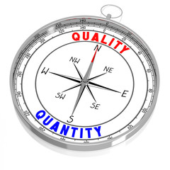 Quality and quantity - 3D compass