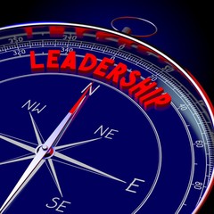 Fototapeta premium 3D compass - Leadership