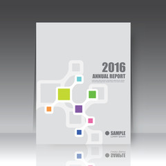 Annual report cover, brochure template