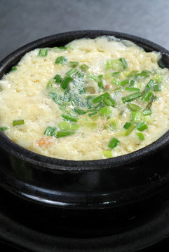 korean steamed egg bowl