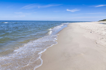 Sandy beach on Hel Peninsula, Baltic sea, Poland