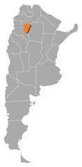 Map - Argentina, Tucumán