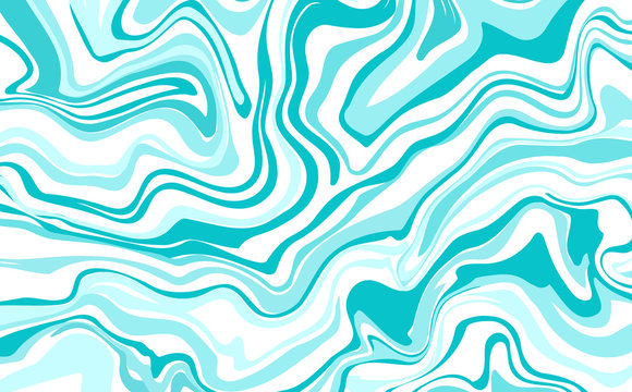 Vector ink marble style texture. Hand drawn marbling effect.