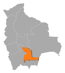 Map - Bolivia, Chuquisaca