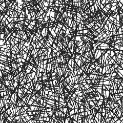 Obraz premium Ink hand drawn abstract seamless pattern