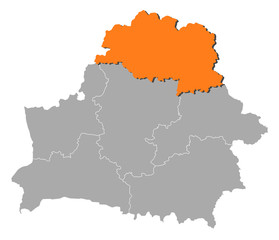 Map - Belarus, Vitebsk