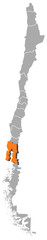 Map - Chile, Los Lagos