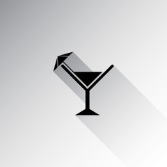 Wine glass icon. Vector illustration