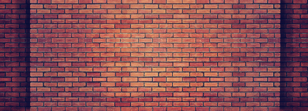 Fototapeta Red brick wall texture for background