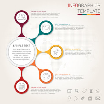Infographics template for your design