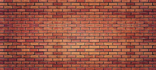 Wall murals Brick wall Red brick wall texture for background