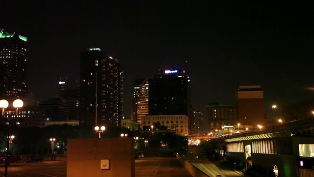 di notte a Saint Louis, Missouri, USA