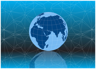 color vector 3d earth globe icon