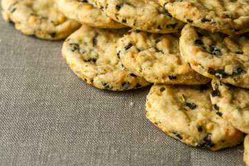 Crispy rosemary cookies
