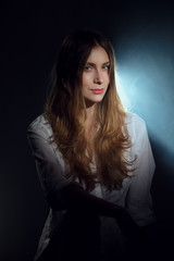 Naklejka premium sensual portrait of fashion model