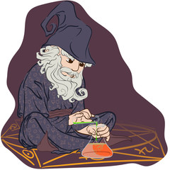 Cartoon style Alchemist