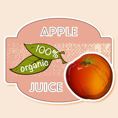 Apple juice lable