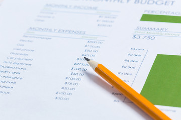financial graph and chart