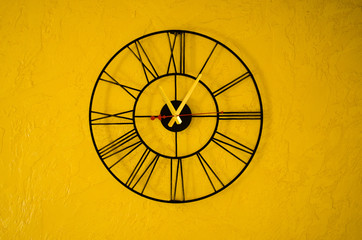wrought iron wall clock 