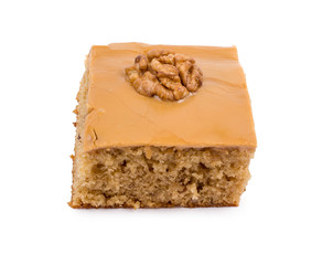 Square cake on a