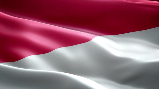 Indonesia national flag. Infinite loop. New effect and different lightining.