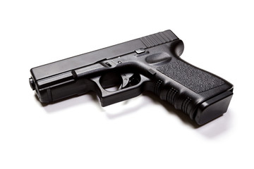 hand gun isolated on white background