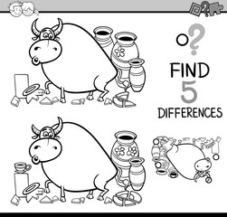 differences activity coloring book