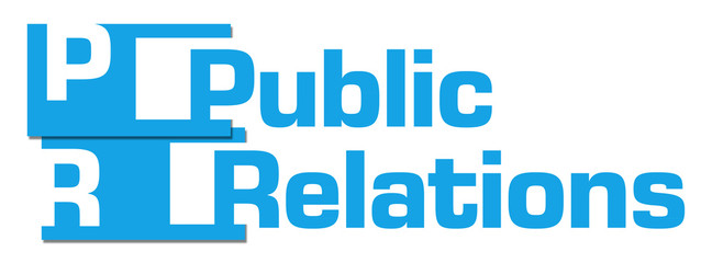 Public Relations Blue Abstract Stripes 