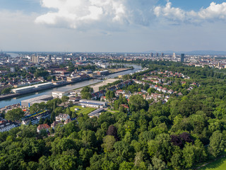 Parkinsel Ludwigshafen Lu-hafen Rheinland-Pfalz Rhein
