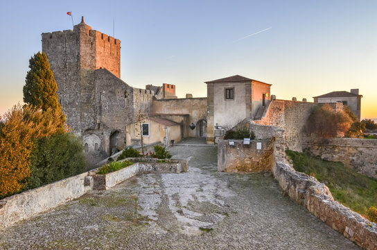 Palmela Castle on sunset. Portugal.