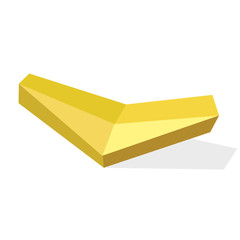 Banana in Poligon Style