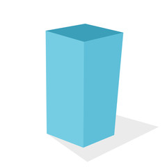 Blue glass in Poligon Style