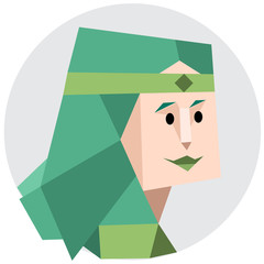 Forest fairy in Poligon Style