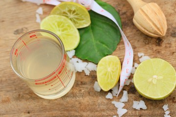 Herb drink lemon juice