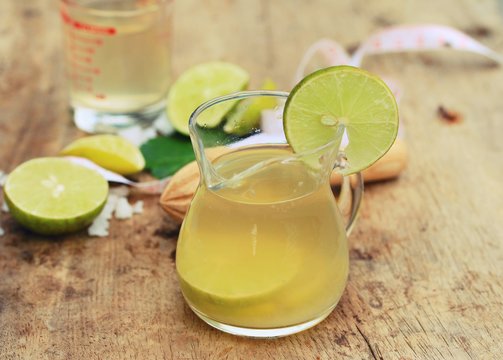 Herb drink lemon juice