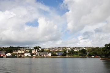 Fototapeta premium Landscape of Kinsale bay, southern Ireland