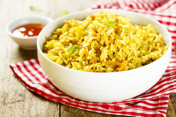 Rice with vegetables