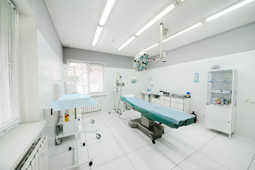 operating room in the surgical department of the polyclinic