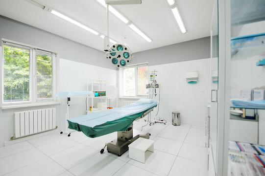 operating room in the surgical department of the polyclinic