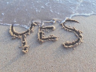 yes on the beach