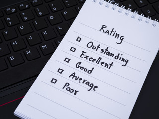 Performance rating on laptop key board 1