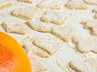 making homemade sugar cookies