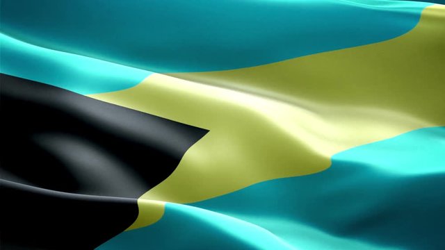 Bahamas national flag. Infinite loop. New effect and different lightining.