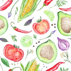 Vegetarian Vegetable Pattern - 112737925